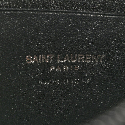 Saint Laurent Grain De Poudre Matelasse Monochrome Monogram Mini Lou Camera Bag Black 6 of 10