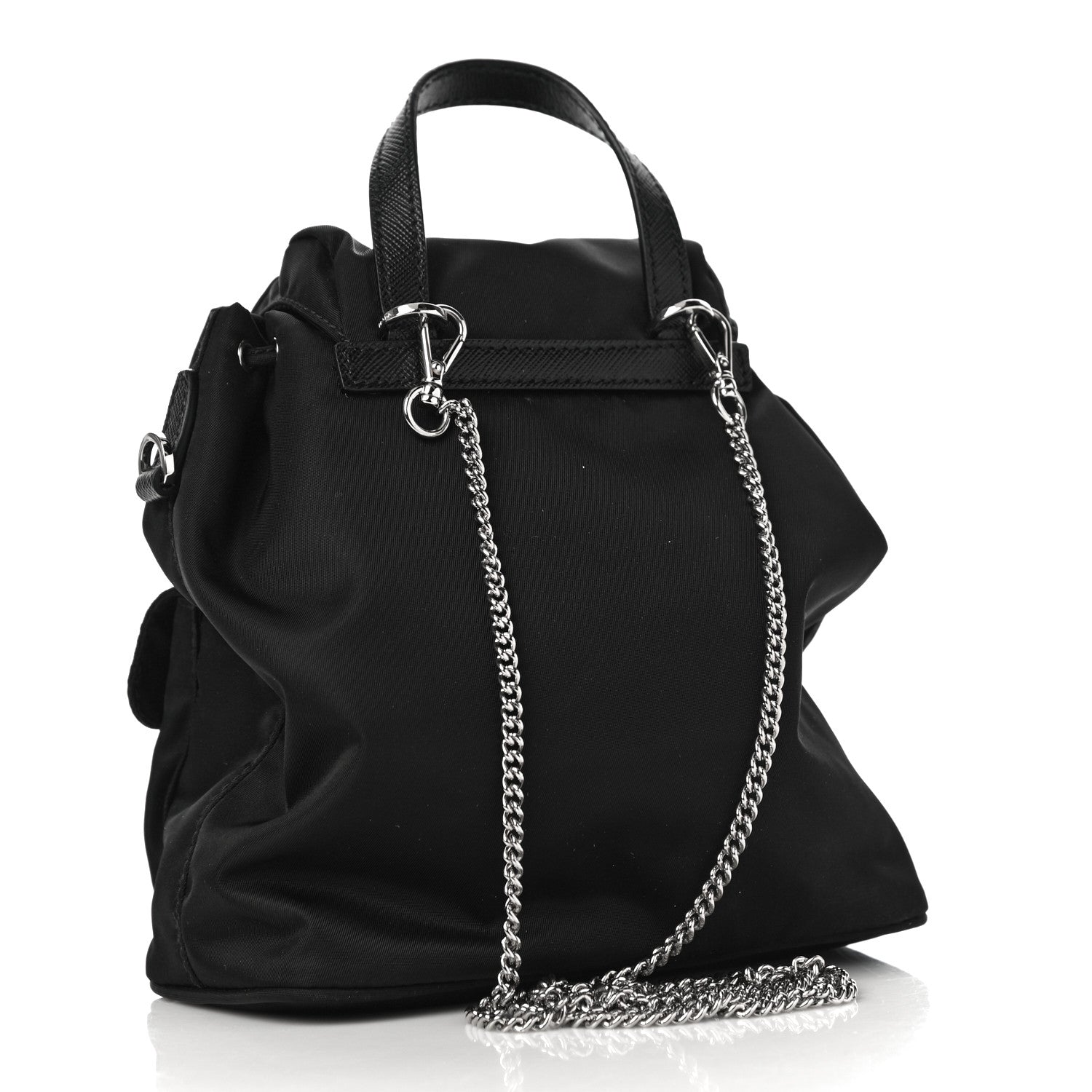 Prada Nylon Vela Mini Crossbody Backpack Black 3 of 11