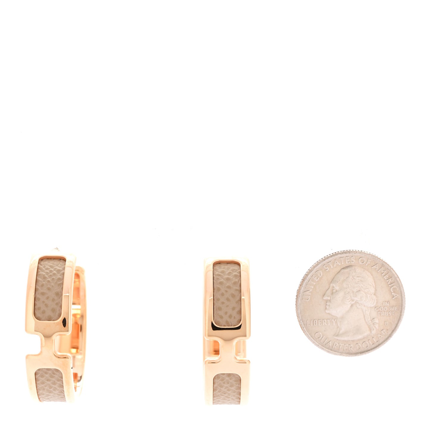 Madame Calfskin Olympe Earrings Trench Naturel