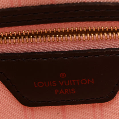 Louis Vuitton Damier Ebene Neo Neverfull MM Rose Ballerine 8 of 14
