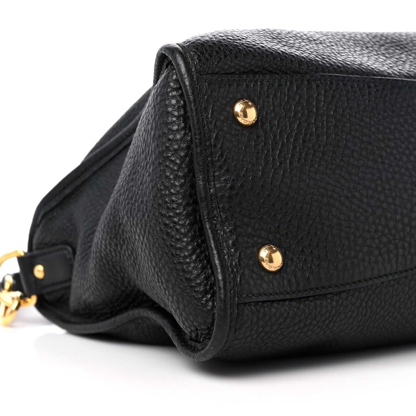 Vitello Daino Shopping Satchel Black