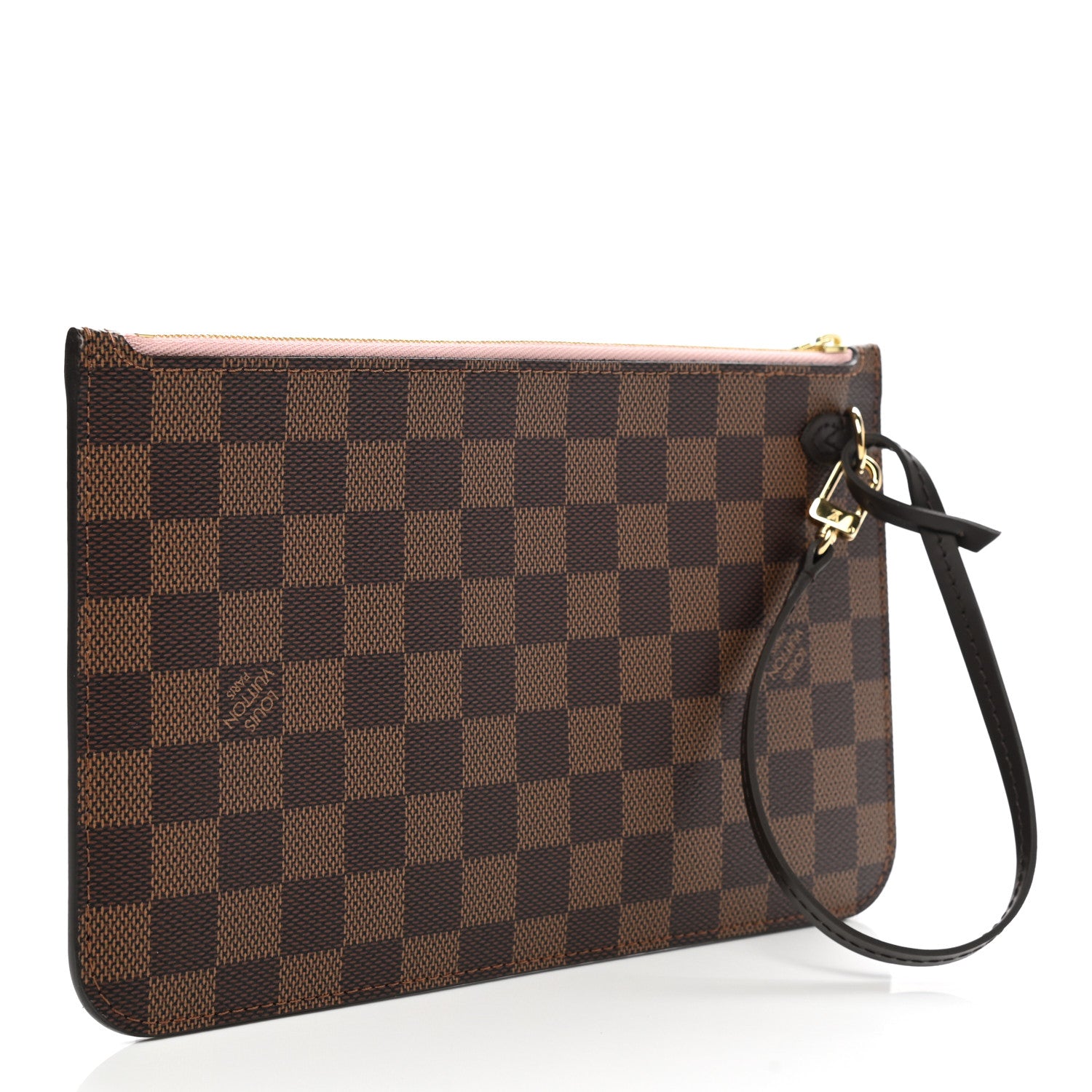 Louis Vuitton Damier Ebene Neverfull MM GM Pochette Rose Ballerine 3 of 8