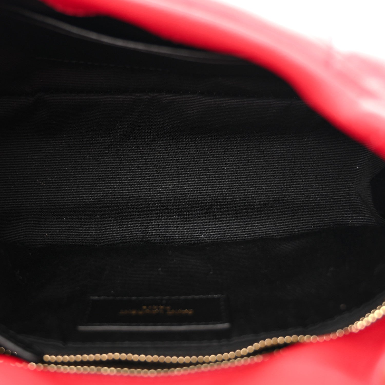 Saint Laurent Lambskin Quilted Toy Loulou Puffer Monogram Chain Satchel New Red 5 of 10