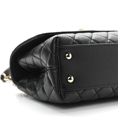 Chanel Caviar Quilted Mini Coco Handle Flap Black 9 of 11