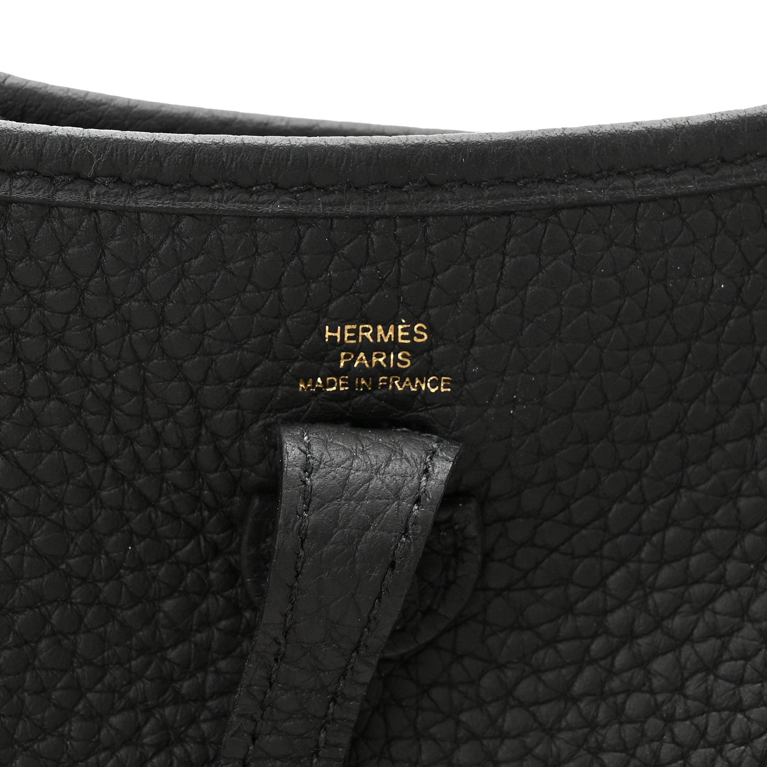 Hermes Taurillon Clemence Evelyne TPM Black 6 of 10
