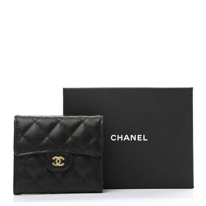 Chanel Caviar Quilted Compact Flap Wallet Black 8 of 8