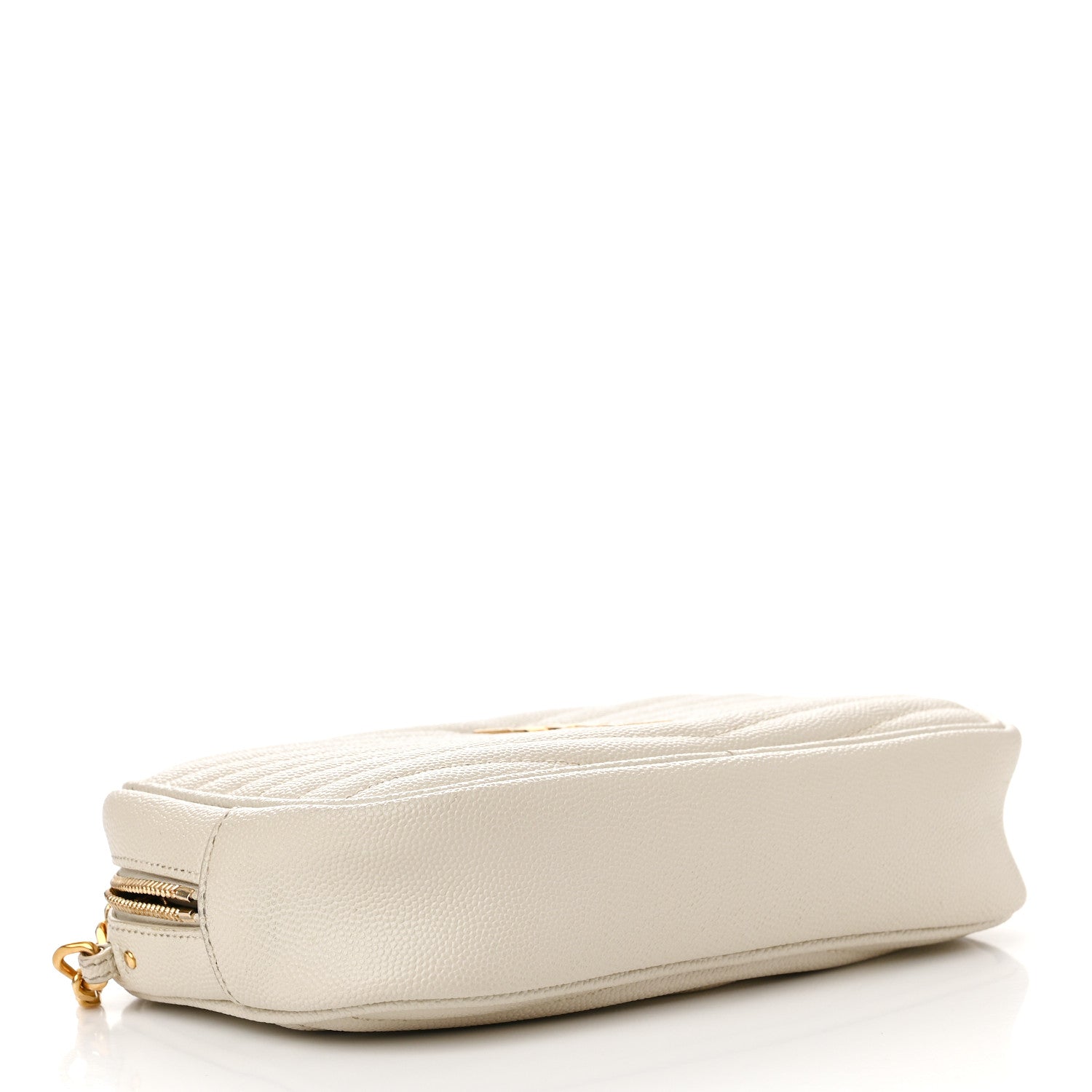 Saint Laurent Grain De Poudre Matelasse Monogram Mini Lou Camera Bag Crema Soft 4 of 12