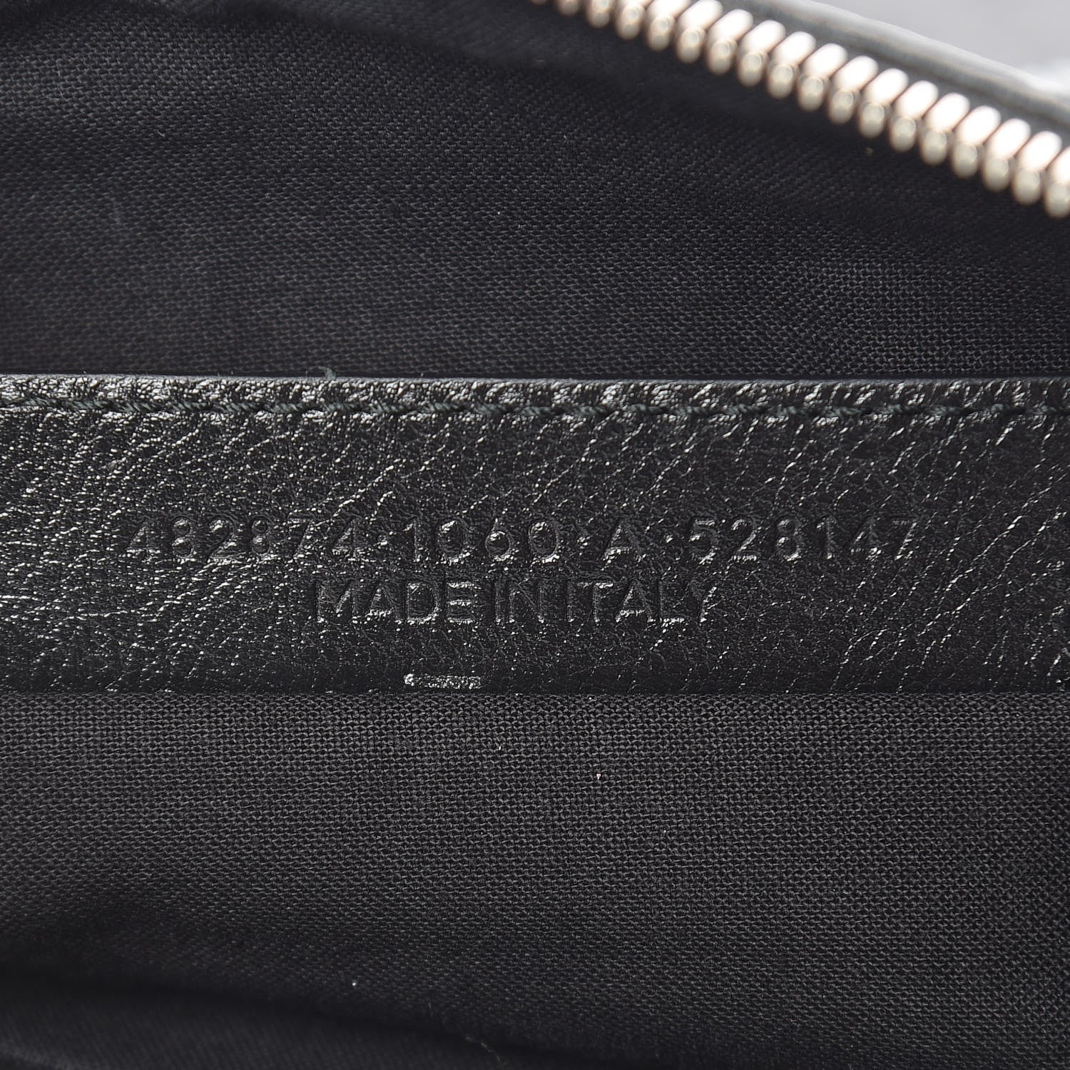 Balenciaga Calfskin Allover Logo Medium Clip Pouch Black 7 of 8