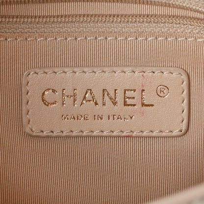 Chanel Calfskin Stitched Medium Covered CC Flap Bag Beige 6 of 11
