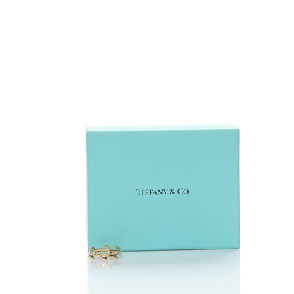 Tiffany 18K Yellow Gold Narrow Paloma Picasso Olive Leaf Band Ring 54 7 5 of 5