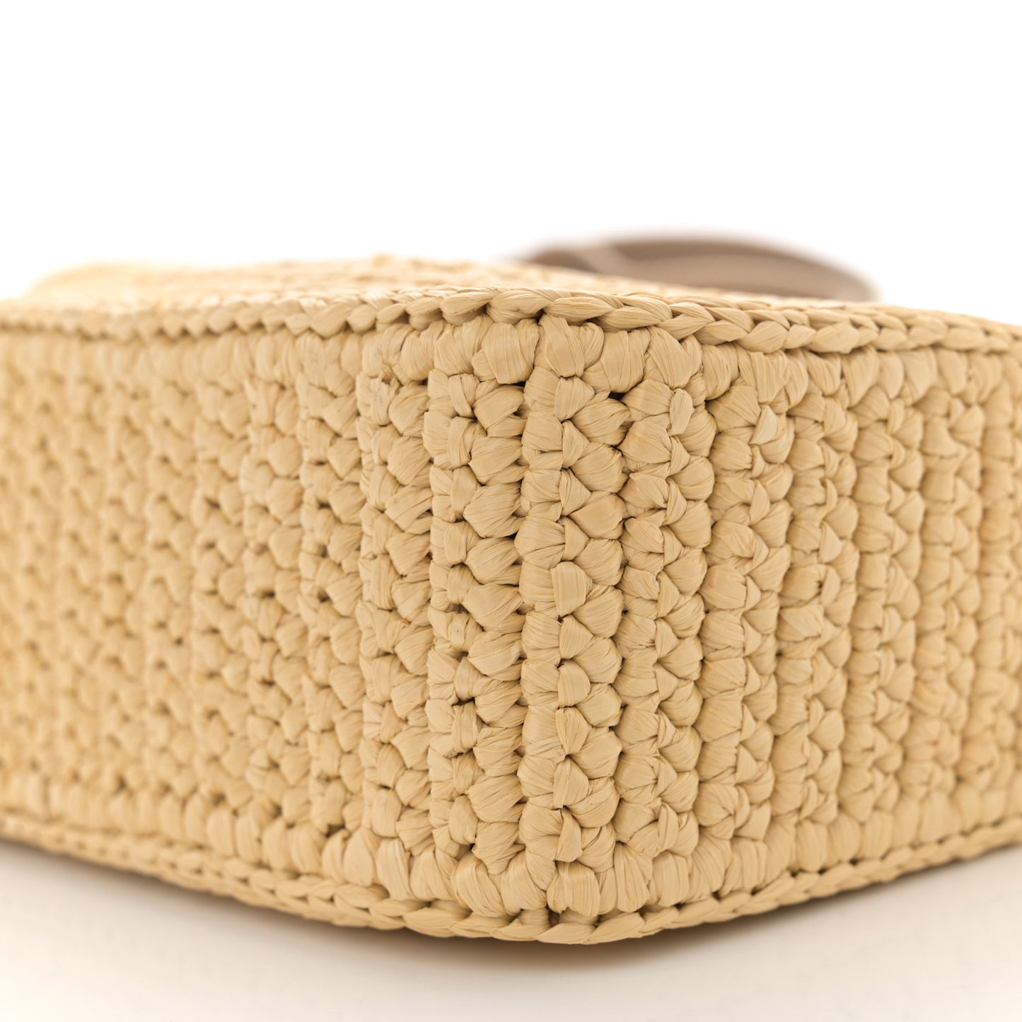 Yarn Raffia Effect Crochet Re-Edition 2005 Shoulder Bag Naturale