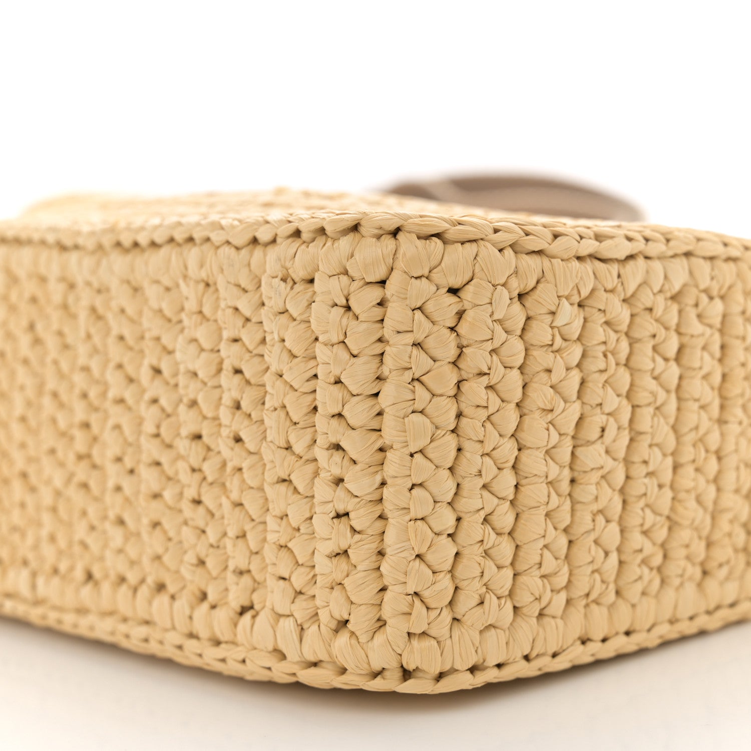 Prada Yarn Raffia Effect Crochet Re-Edition 2005 Shoulder Bag Naturale 10 of 10