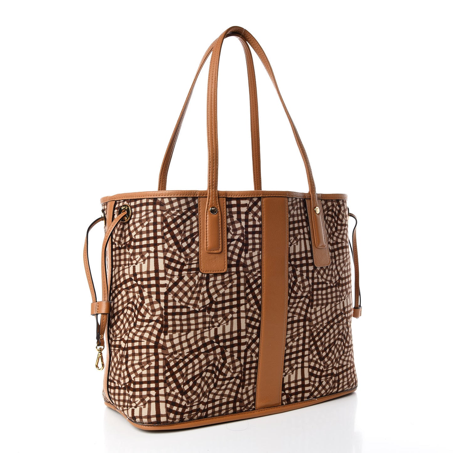 Visetos Medium Liz Reversible Shopper Tote Cognac