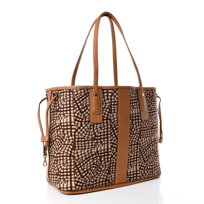 MCM Visetos Medium Liz Reversible Shopper Tote Cognac 8 of 17