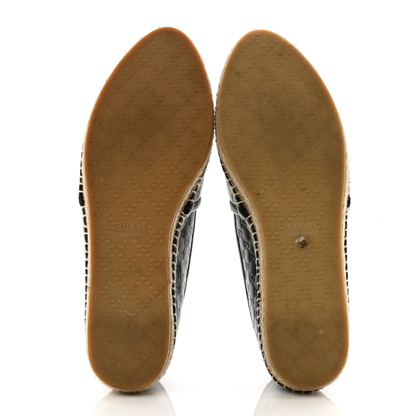 Microguccissima Signature Espadrilles 38 Black