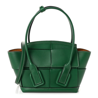Bottega Veneta Calfskin Mini Maxi Intrecciato Arco Green 1 of 11