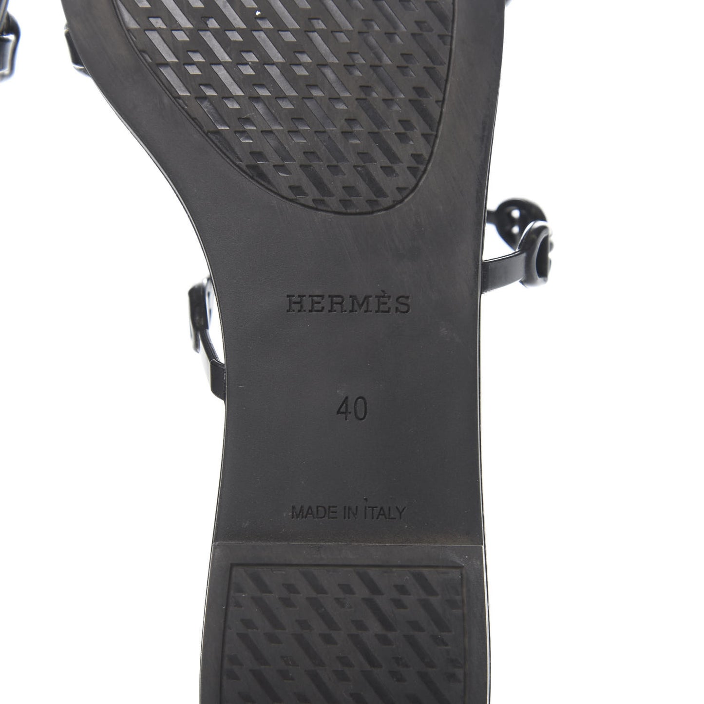 Rubber Chaine d'Ancre Rivage Sandals 40 Black