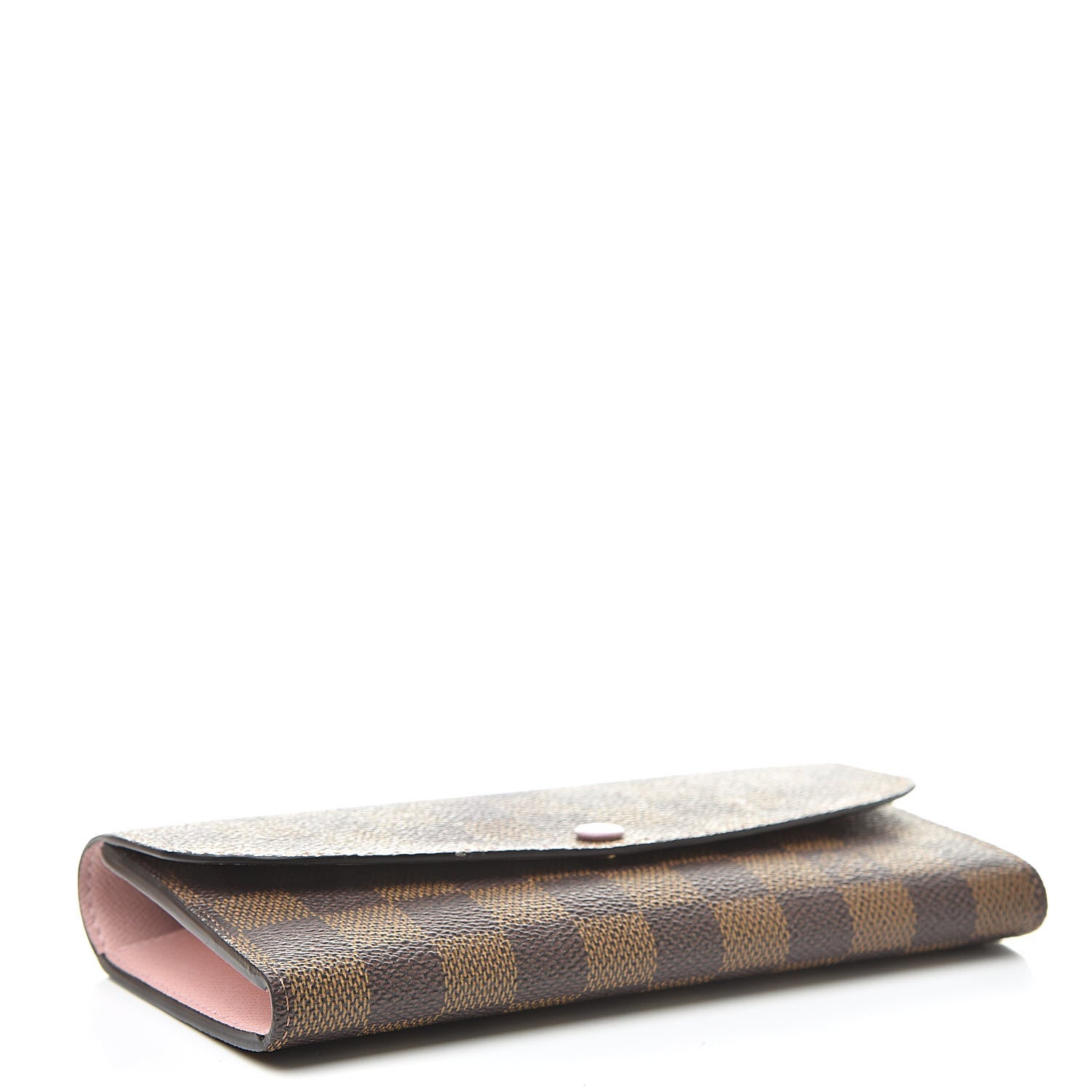Louis Vuitton Damier Ebene Emilie Wallet Rose Ballerine 4 of 8