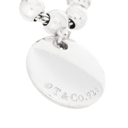 Tiffany Sterling Silver 4mm I Love You Round Tag Bead Bracelet 4 of 4