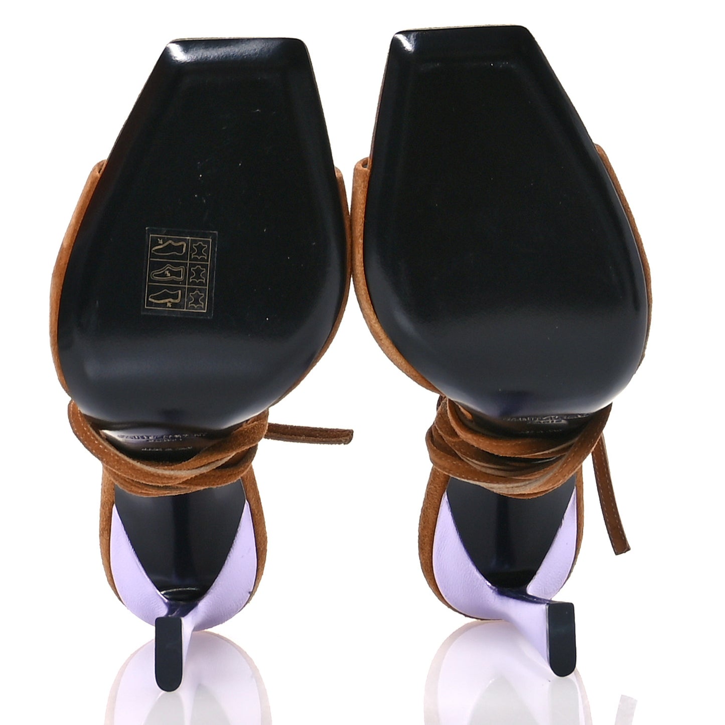 Suede Paz 105 Ankle Strap Sandals  38 Cachemire Light Brown
