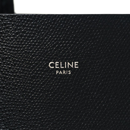 Celine Grained Calfskin Small Vertical Cabas Black 6 of 10