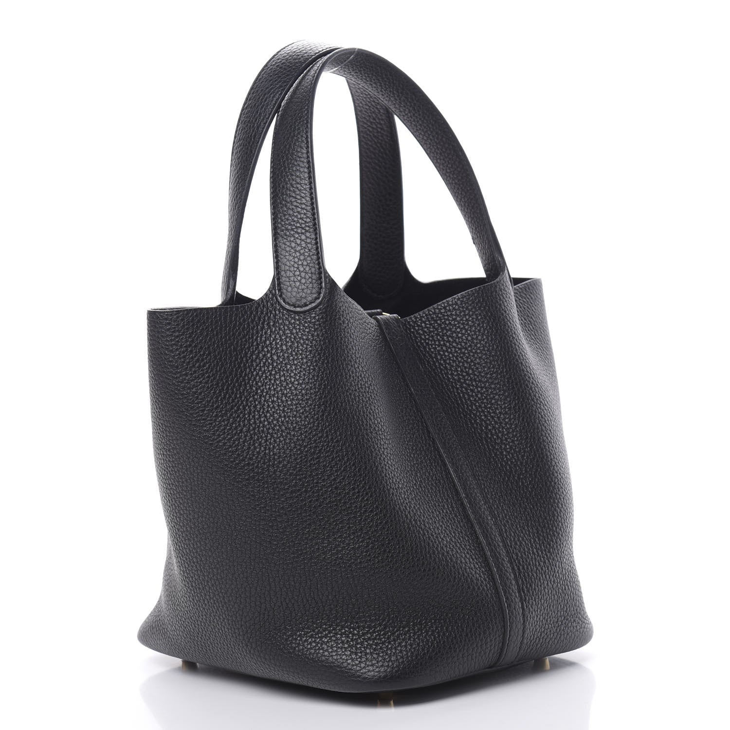 Hermes Taurillon Clemence Picotin Lock 22 MM Black 3 of 11