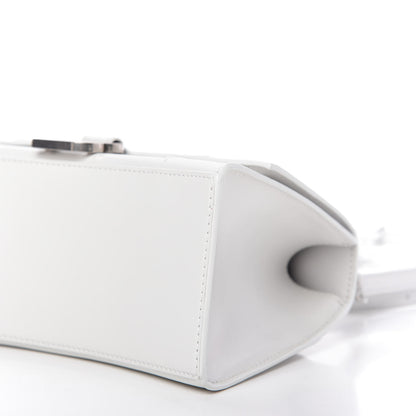 Balenciaga Shiny Box Calfskin Small Hourglass Top Handle Bag White 7 of 8
