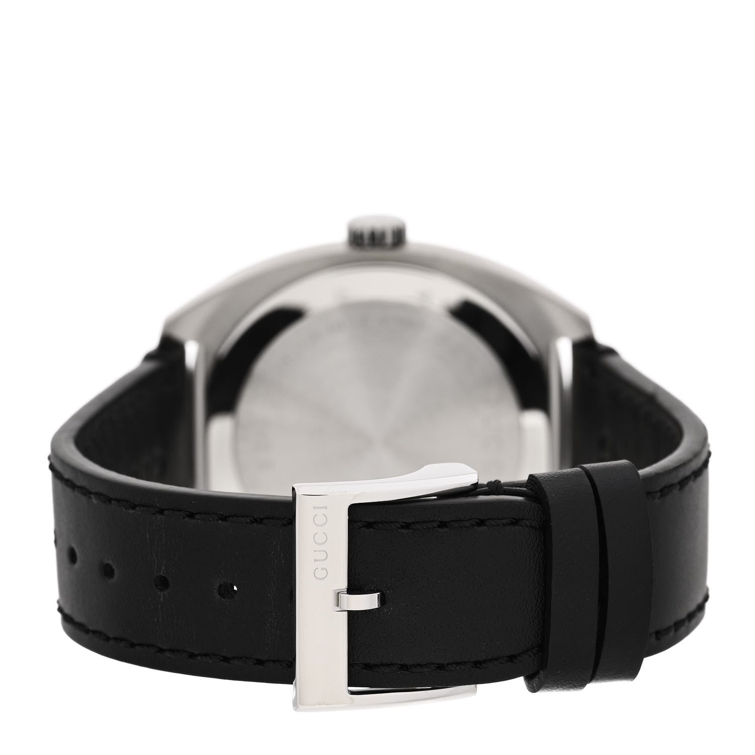 Gucci Stainless Steel Calfskin 40mm GG2570 Quartz Watch Black 3 of 5