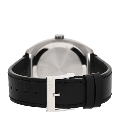 Gucci Stainless Steel Calfskin 40mm GG2570 Quartz Watch Black 3 of 5