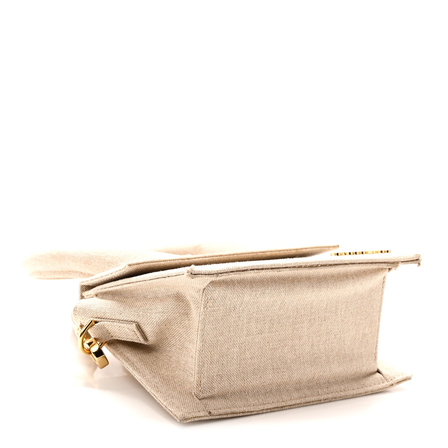 Jacquemus Linen Le Chiquito Moyen Light Greige 4 of 9