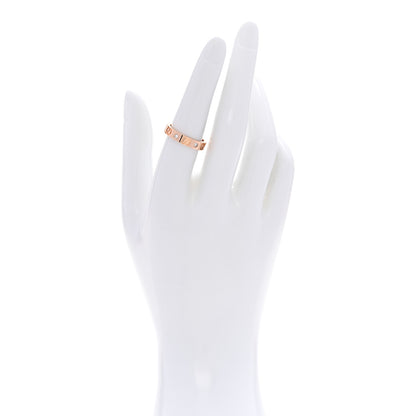 Gucci 18K Rose Gold Diamond Icon Band Ring 54 6.75 2 of 7