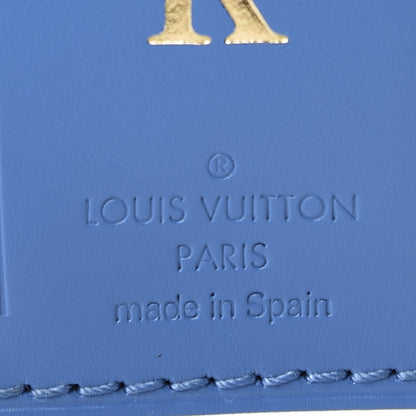 Louis Vuitton Calfskin Luggage Tag Blue 4 of 4