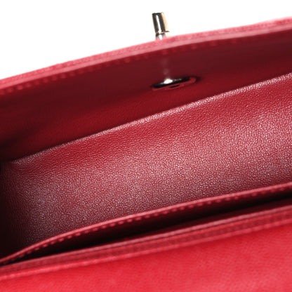 Chanel Caviar Quilted Mini Rectangular Flap Dark Red 5 of 11
