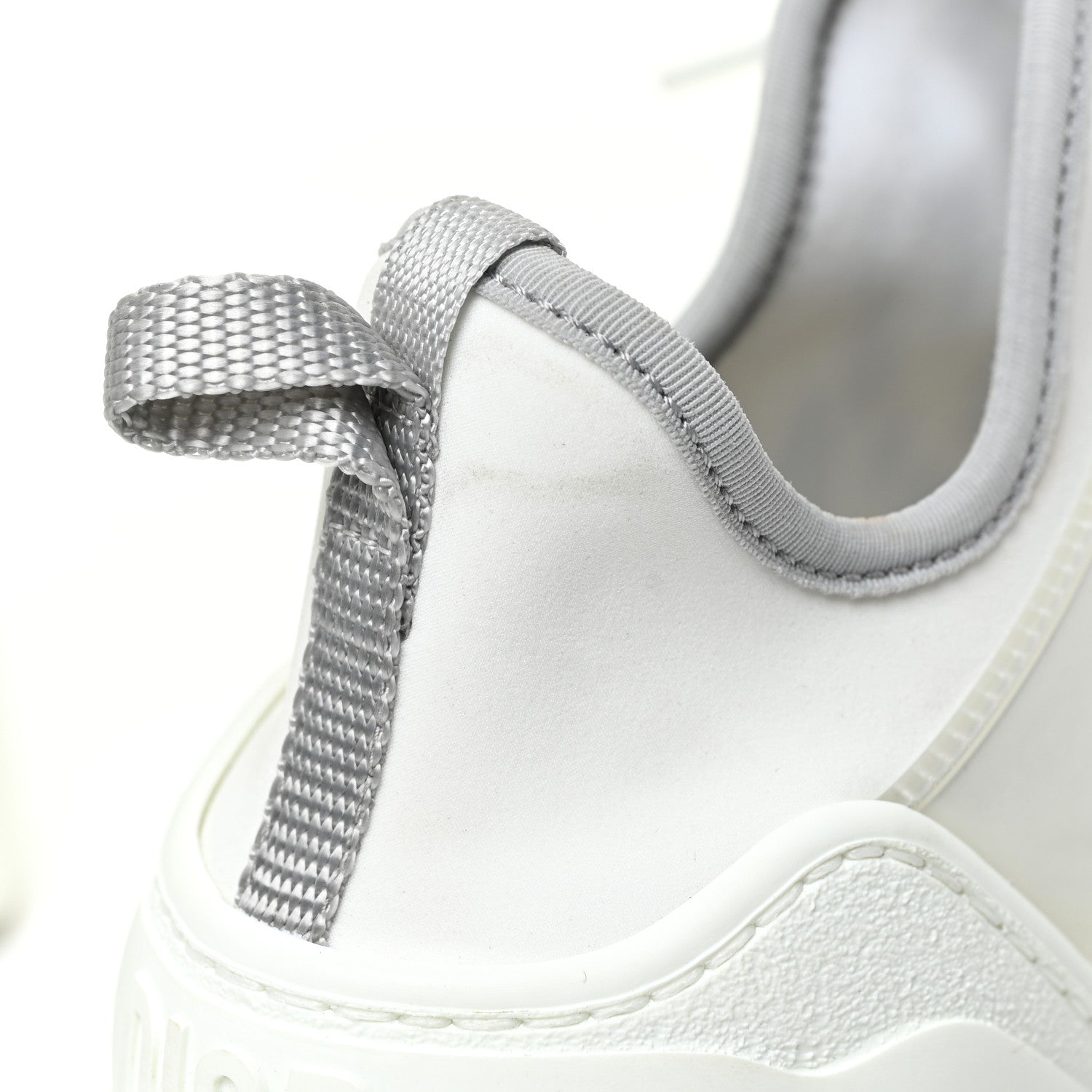 Christian Dior Neoprene Rubber Spatial Print Womens D-Connect Sneakers 38.5 White 14 of 15