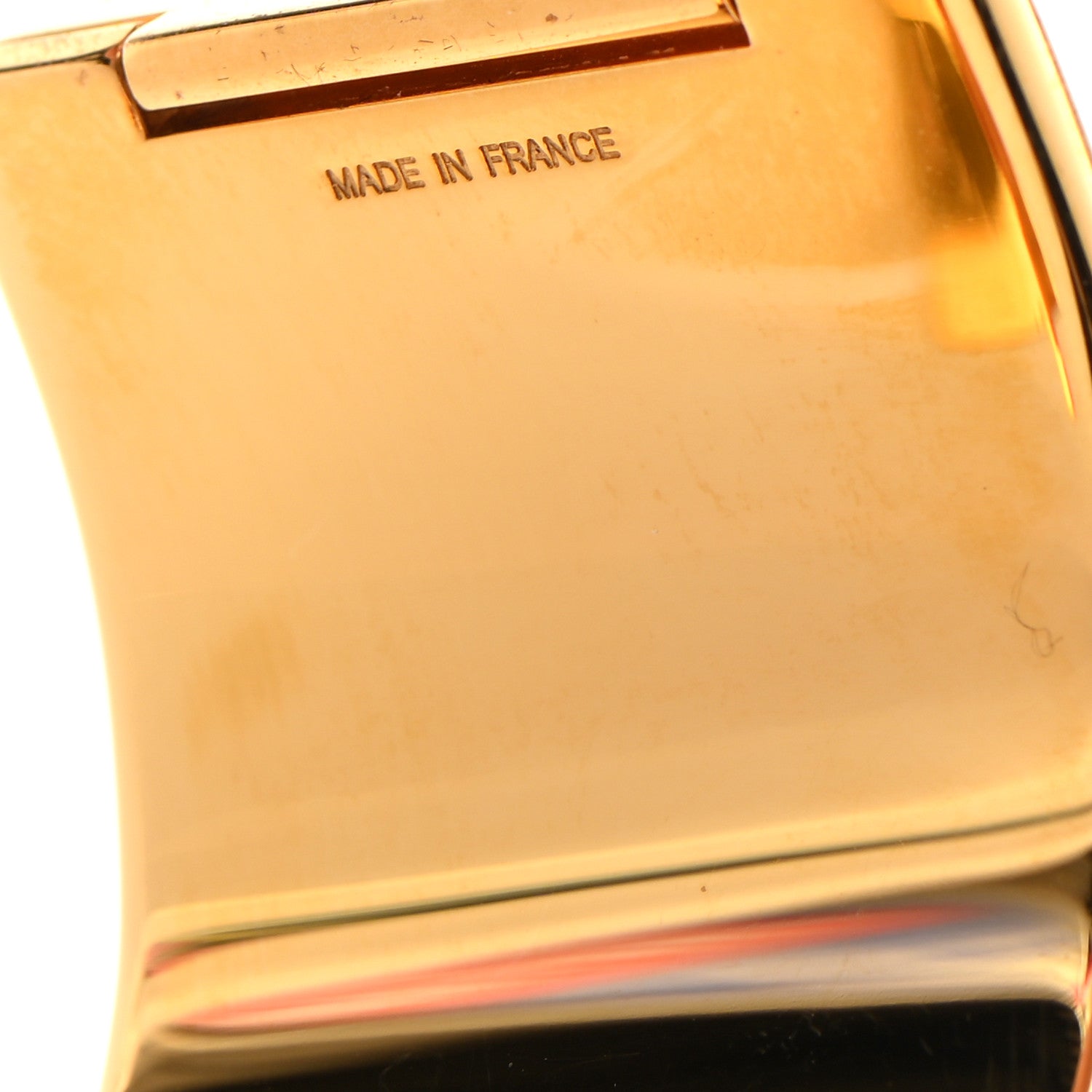 Hermes Enamel Extra Wide Clic Clac H Bracelet PM Orange 5 of 6