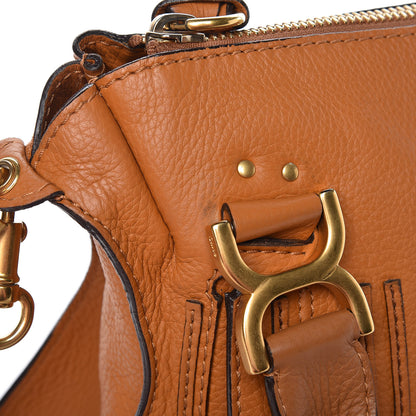 Chloe Calfskin Medium Marcie Satchel Brown Sugar 15 of 16