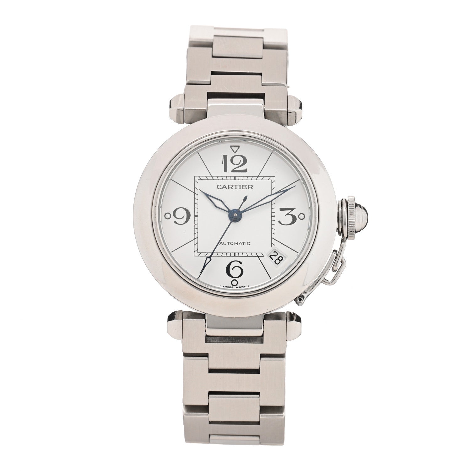 Cartier Stainless Steel 35mm Pasha C Automatic Watch 1 of 4