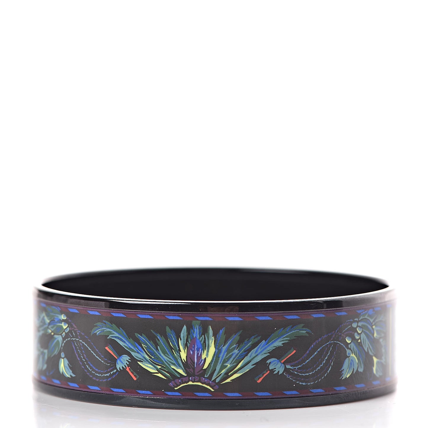 Enamel Printed Brazil Wide Bracelet 65