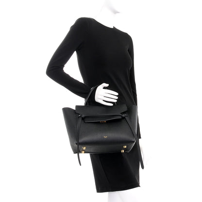 Celine Grained Calfskin Mini Belt Bag Black 3 of 9
