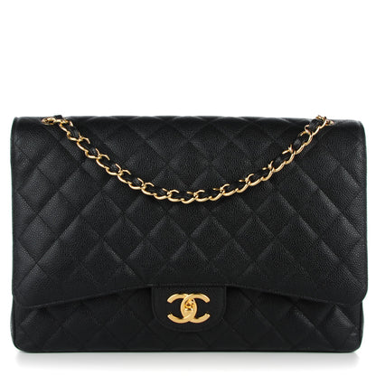 Chanel Caviar Quilted Maxi Double Flap Black 1 of 8