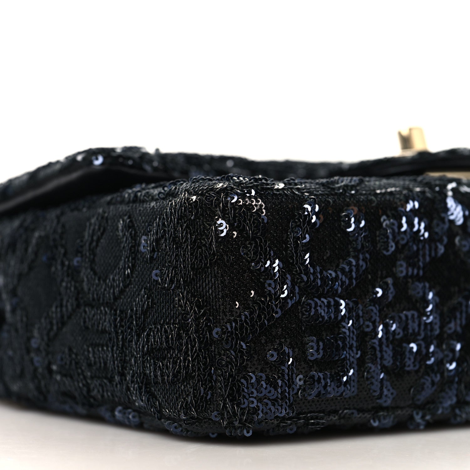 Chanel Sequin Quilted Small Single Flap Black 14 of 20