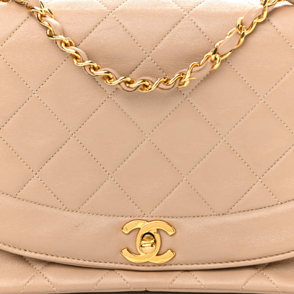 Chanel Lambskin Quilted Medium Single Flap Beige 7 of 14