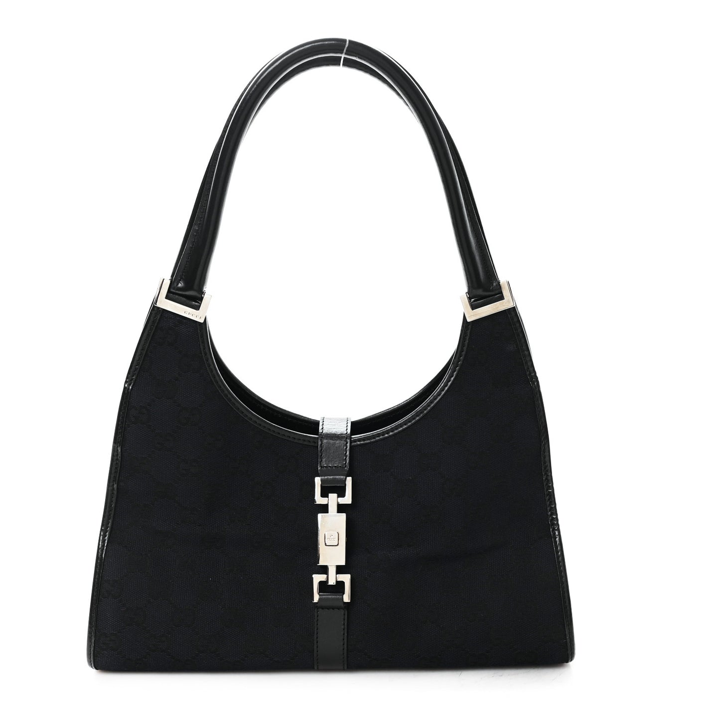 Monogram Bardot Shoulder Bag Black