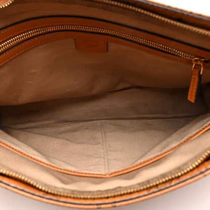 MCM Visetos Large Zip Pouch Cognac 5 of 6