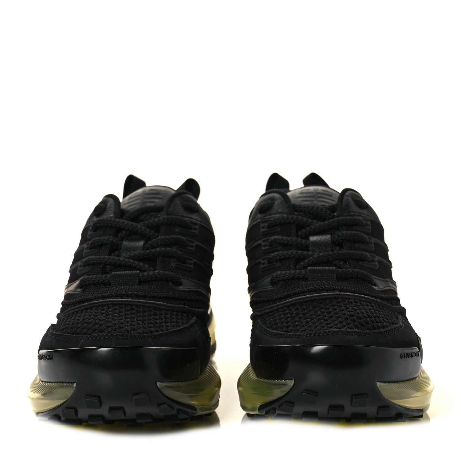 Givenchy Calfskin Mesh Technical Canvas Mens GIV 1 Sneakers 37.5 Black 2 of 9