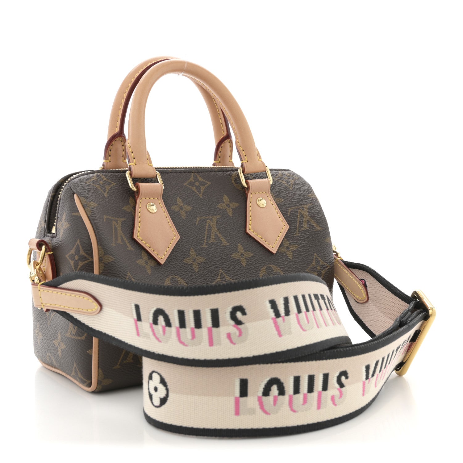 Louis Vuitton Monogram Speedy Bandouliere 20 Black 3 of 10