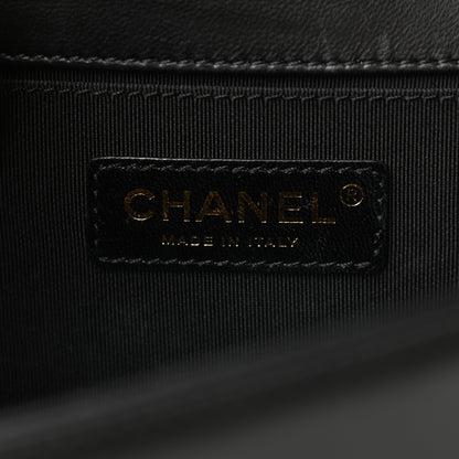Chanel Lambskin Quilted Medium Boy Flap Black 6 of 12