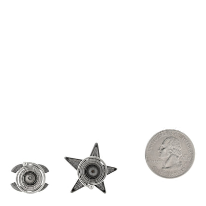 Chanel Crystal CC Star Hair Accessory Set Silver 2 of 3