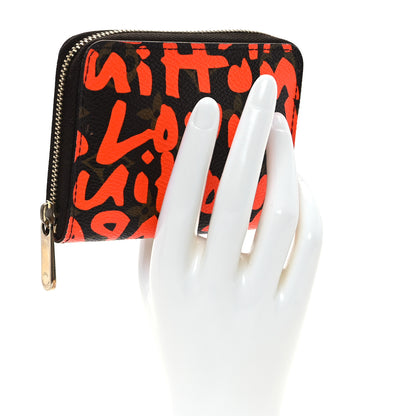 Louis Vuitton Monogram Graffiti Zippy Coin Purse Orange 2 of 6