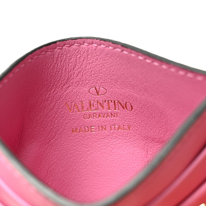 Valentino Garavani Vitello Rockstud Card Holder Ninphea 6 of 6